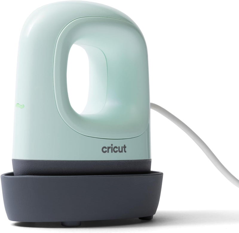Cricut EasyPress Mini™ LT - أخضر نعناعي - مكبس حراري صغير لضغط الأحذية، ملابس الأطفال، القمصان، والمزيد - سهل الاستخدام بإعداد واحد - طرف دقيق - مكواة صغيرة مدمجة ومحمولة - Image 1